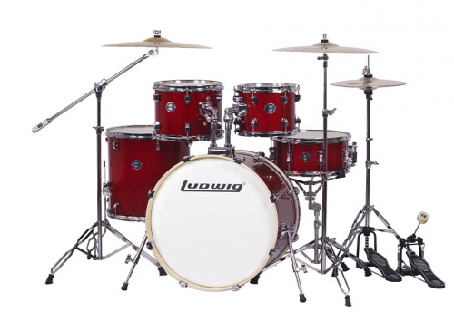 LUDWIG LC198-3 Барабанная установка, красная, 2 коробки ACCENT PRO 10-12-16-14-22"