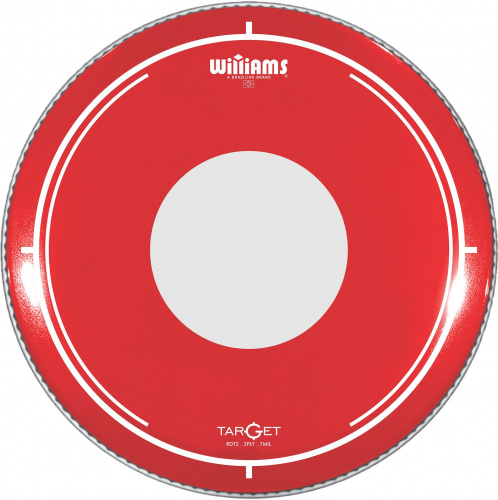WILLIAMS RDT2-7MIL-08 Пластик барабанный для тома TARGET DOT RED 8"