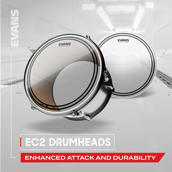 EVANS ETP-EC2SCTD-R Набор пластиков для барабанов с напылением EC2 COATED ROCK 10-12-16"