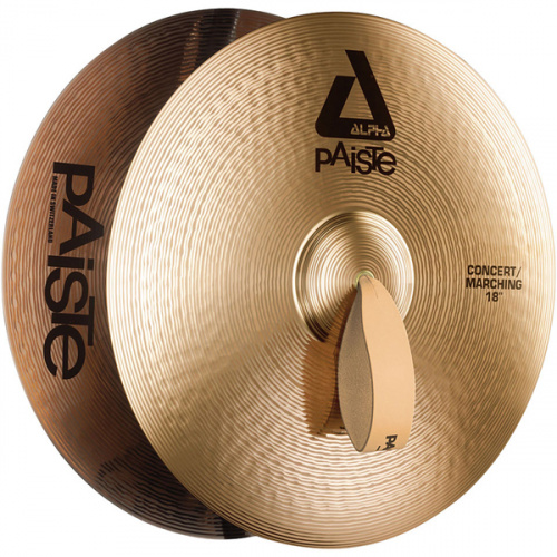 PAISTE 0002505018 Тарелки оркестровые/ маршевые ALPHA CONCERT/MARCHING 18”