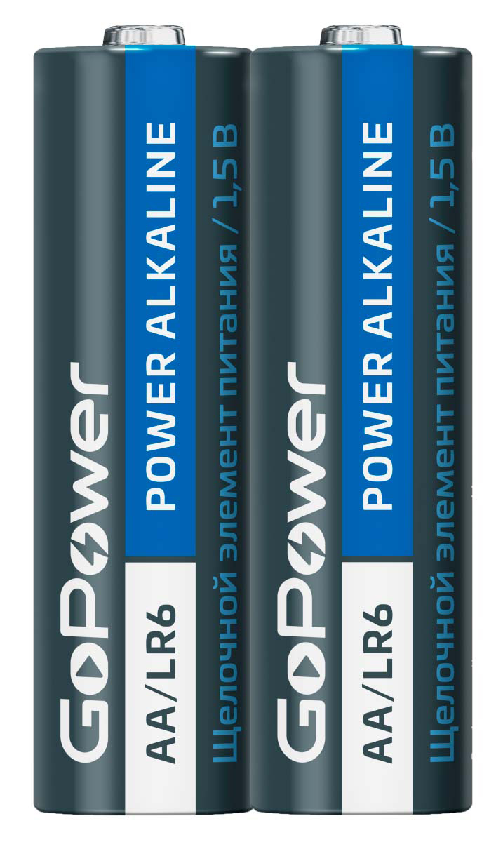 GOPOWER 00-00019861 Элемент питания AA/LR6, щелочной, 1.5 в, 2 шт. Super Power Alkaline 