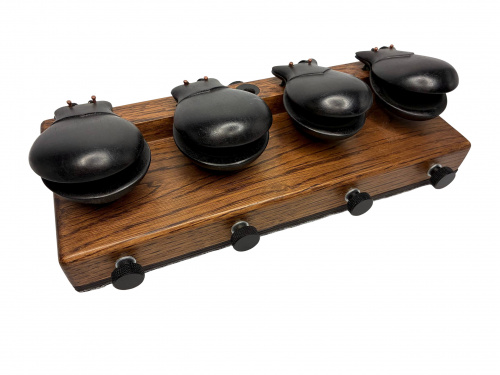 GRIG CA-2A Кастаньеты двойные оркестровые на подставке, акация (черные) BLACK CASTANETS DOUBLE