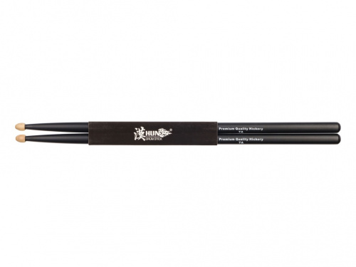HUN 7AB Барабанные палочки ореховые черные HICKORY BLACK 7A 