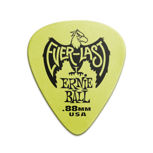 ERNIE BALL 9191 медиаторы толстые, зеленые, светятся в темноте упаковка 12 шт