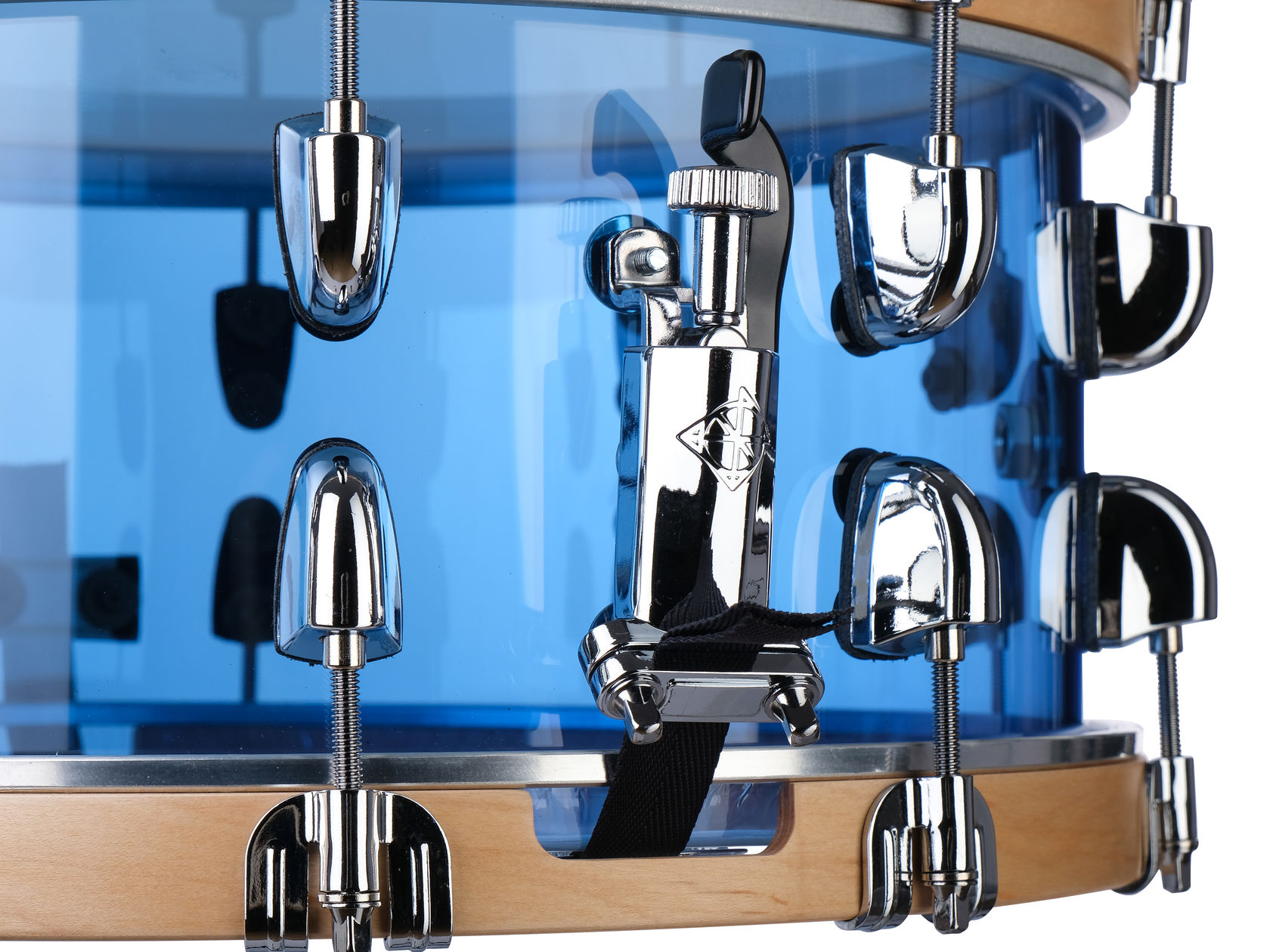 DIXON PDSCST654ACB Малый барабан акриловый CORNERSTONE SEE-THROUGH BLUE 6.5"x14" 