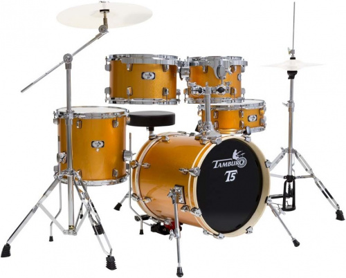 TAMBURO T5NCR22YWSK Ударная установка со стойками T5 YELLOW RUST SPARKLE 10-12-16-14-22"
