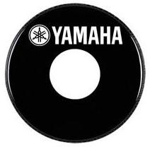 YAMAHA SH24250BLH Пластик для бас-барабана резонаторный черный с отверстием 24"