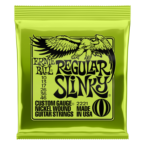 ERNIE BALL 2221 Струны для электрогитары REGULAR SLINKY 10-46
