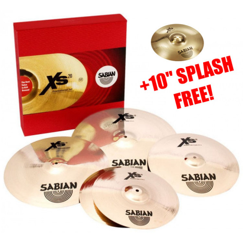 SABIAN XS5007SB PS Комплект тарелок XS20 PROMOTIONAL SET BRILLIANT 10-14-16-18-20"