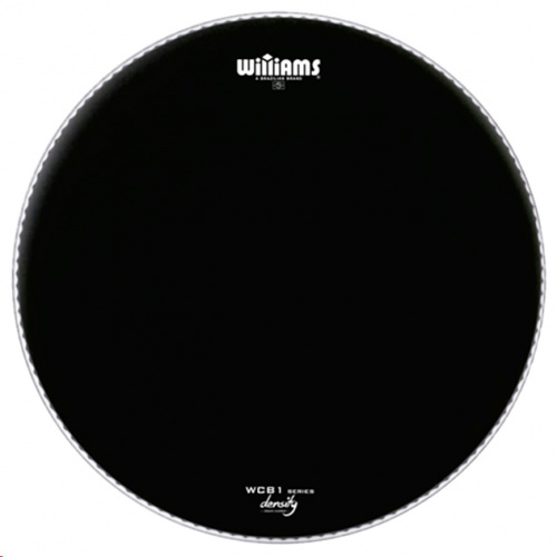 WILLIAMS WCB1-10MIL-14 Пластик для малого барабана черный с напылением DENSITY BLACK COATED 14"
