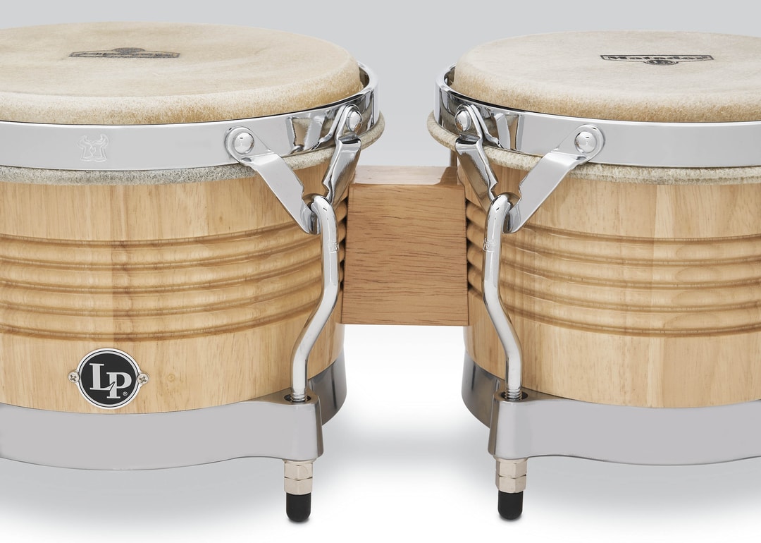 LP M201-AWC Бонго деревянные MATADOR BONGOS NATURAL / CHROME 7.25-8.5"