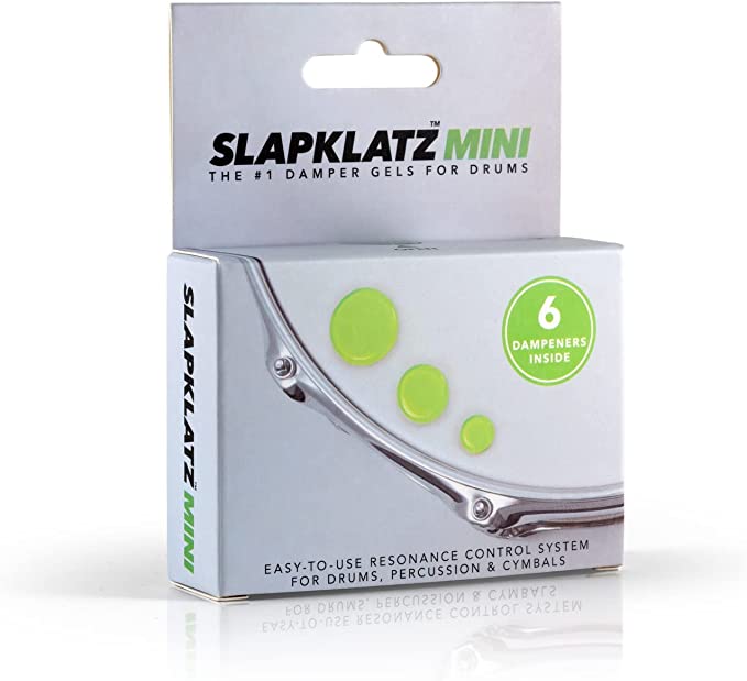 SLAPKLATZ MI-AG Гелевые демпферы для барабанов, зеленые, 6 пластин в футляре MINI GREEN