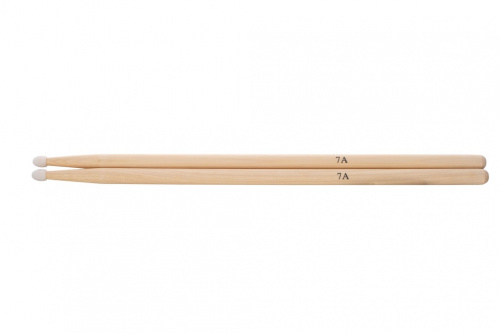 BOWO AMW-7AN Барабанные палочки ореховые с пластиковым наконечником HICKORY NYLON 7A