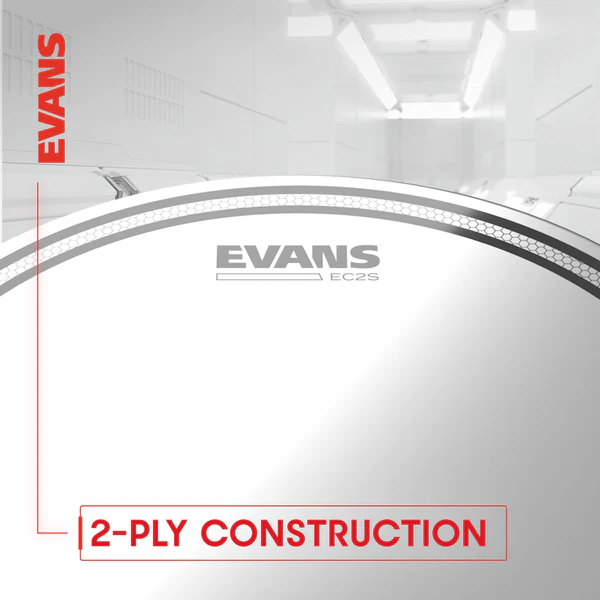 EVANS ETP-EC2SCTD-F Набор пластиков для барабанов с напылением EC2 COATED FUSION 10-12-14"