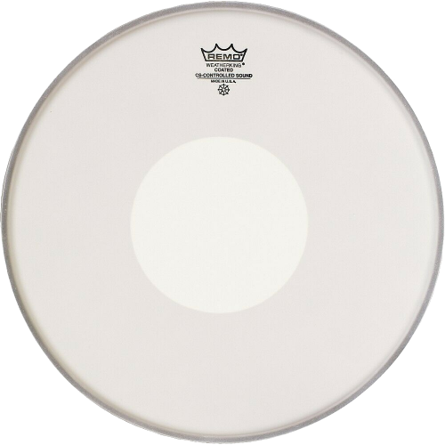 REMO CS-0114-00 Пластик барабанный с напылением CONTROLLED SOUND COATED WHITE DOT 14"