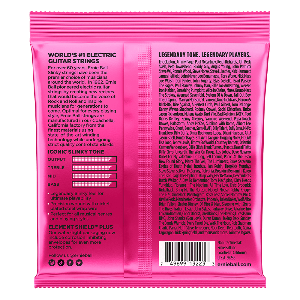 ERNIE BALL 3223 Струны для электрогитары, 3 комплекта NICKEL WOUND SLINKY SUPER 3 PACK 9-42