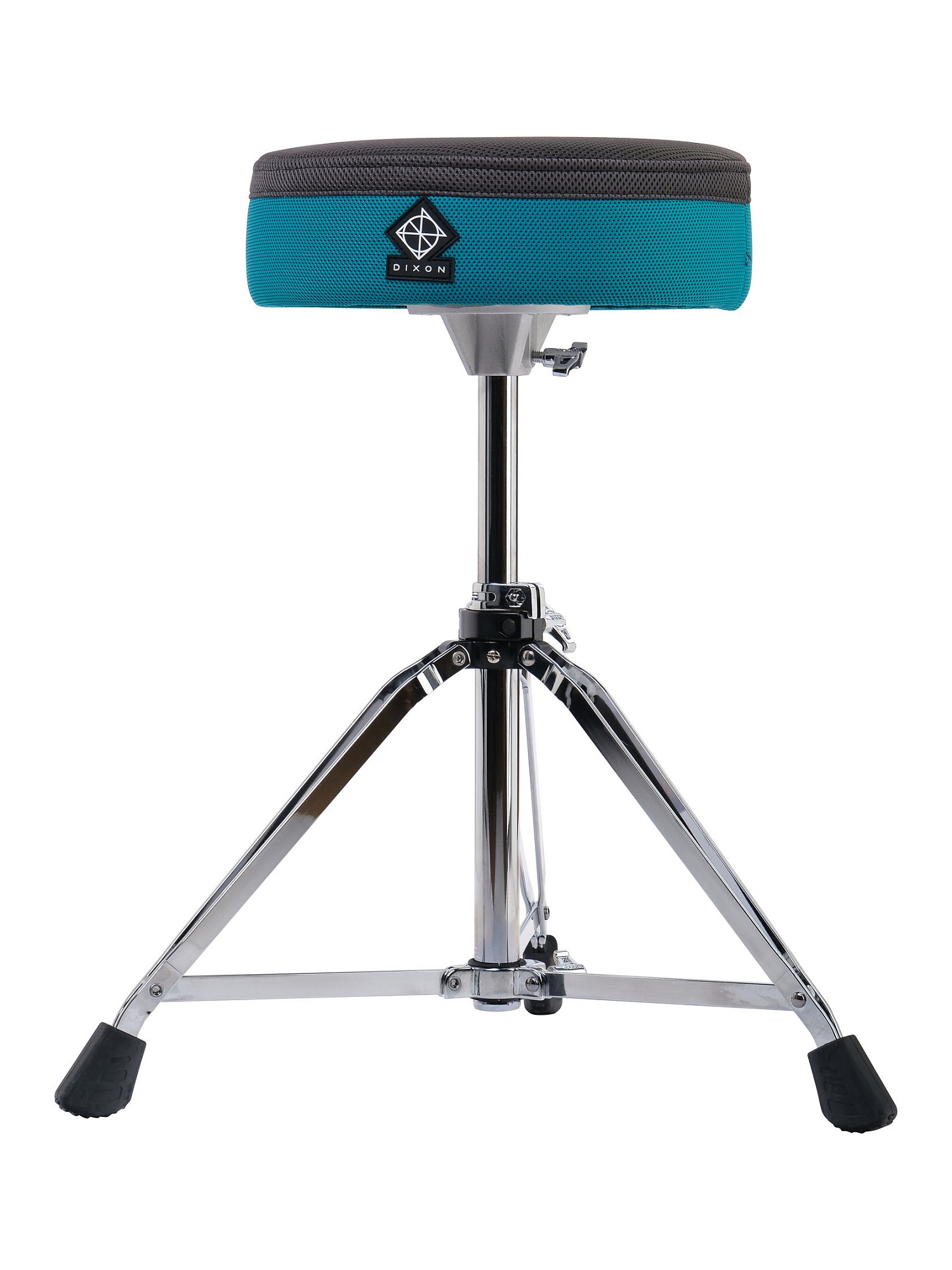 DIXON PSN-805 Стул для барабанщика круглый BLACK TEAL ROUND DRUM THRONE