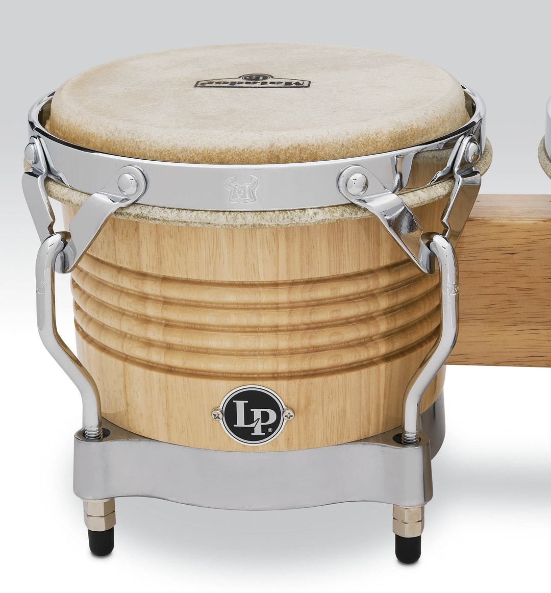 LP M201-AWC Бонго деревянные MATADOR BONGOS NATURAL / CHROME 7.25-8.5"
