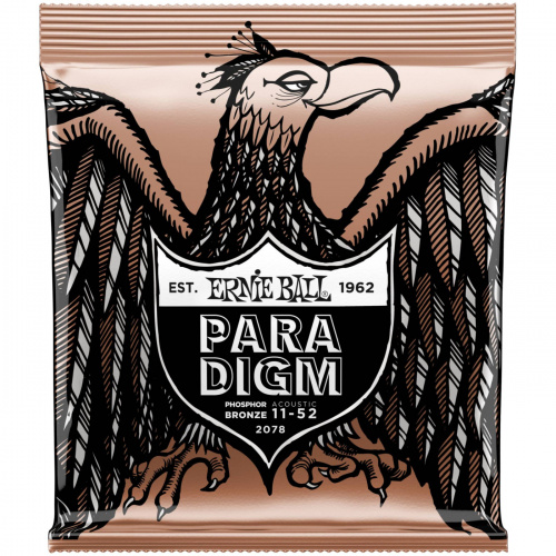 ERNIE BALL 2078 Струны для акустической гитары PARADIGM PHOSPHOR BRONZE LIGHT 11-52