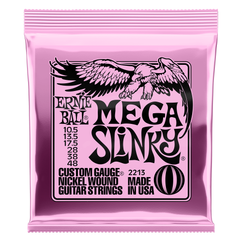 ERNIE BALL 2213 Струны для электрогитары NICKEL WOUND Slinky Mega 10.5-48