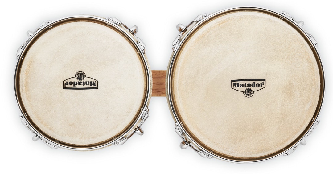 LP M201-AWC Бонго деревянные MATADOR BONGOS NATURAL / CHROME 7.25-8.5"