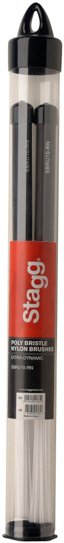 STAGG SBRU10-RN Руты пластиковые для барабанов или кахона, черная рукоятка